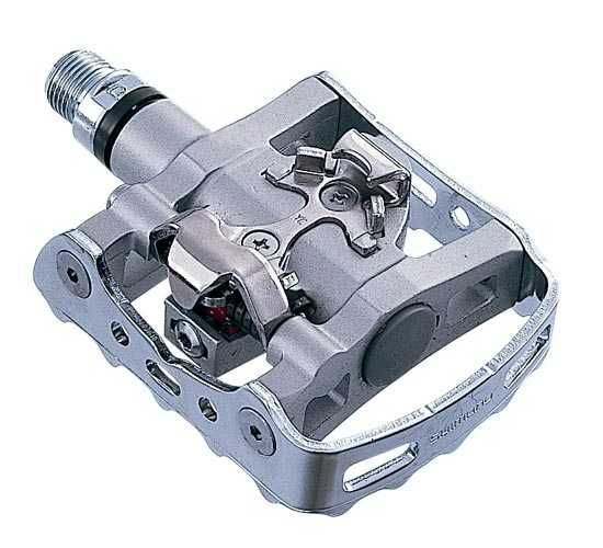 Pedały SPD PD-M324 Shimano Srebrne dwustronne