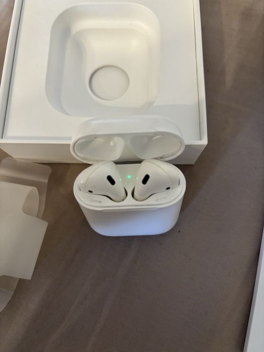 Наушники Airpods 2 оригинал с зарядным кейсом