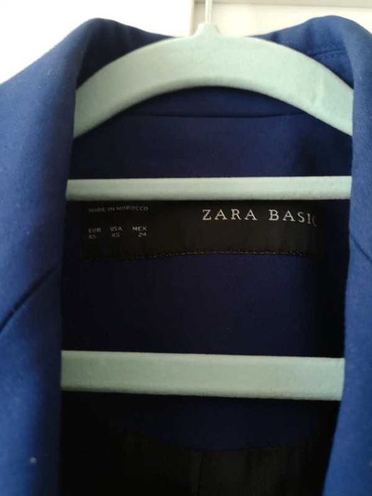 Zara granatowa marynarka 34/XS