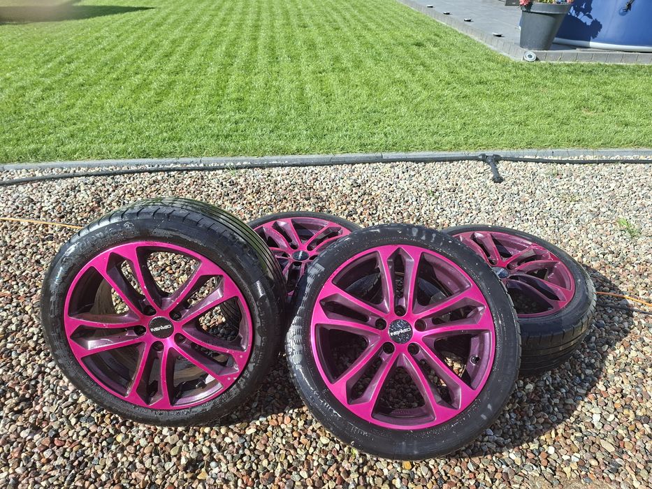 Alufelgi różowe audi 205/45 r16