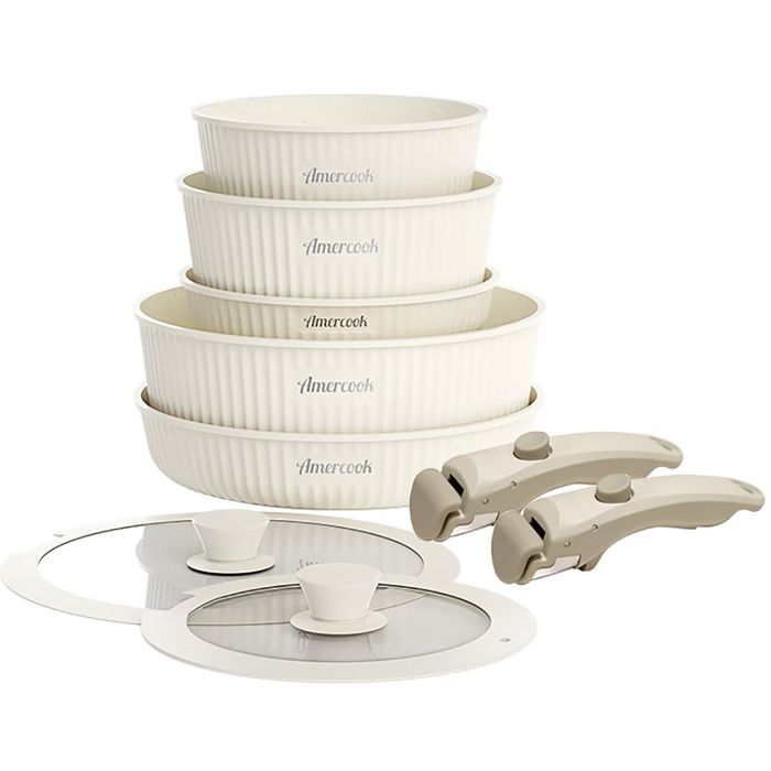 Набір посуду AMERCOOK Easy Clip Pro EP4409WE, 9 предметів