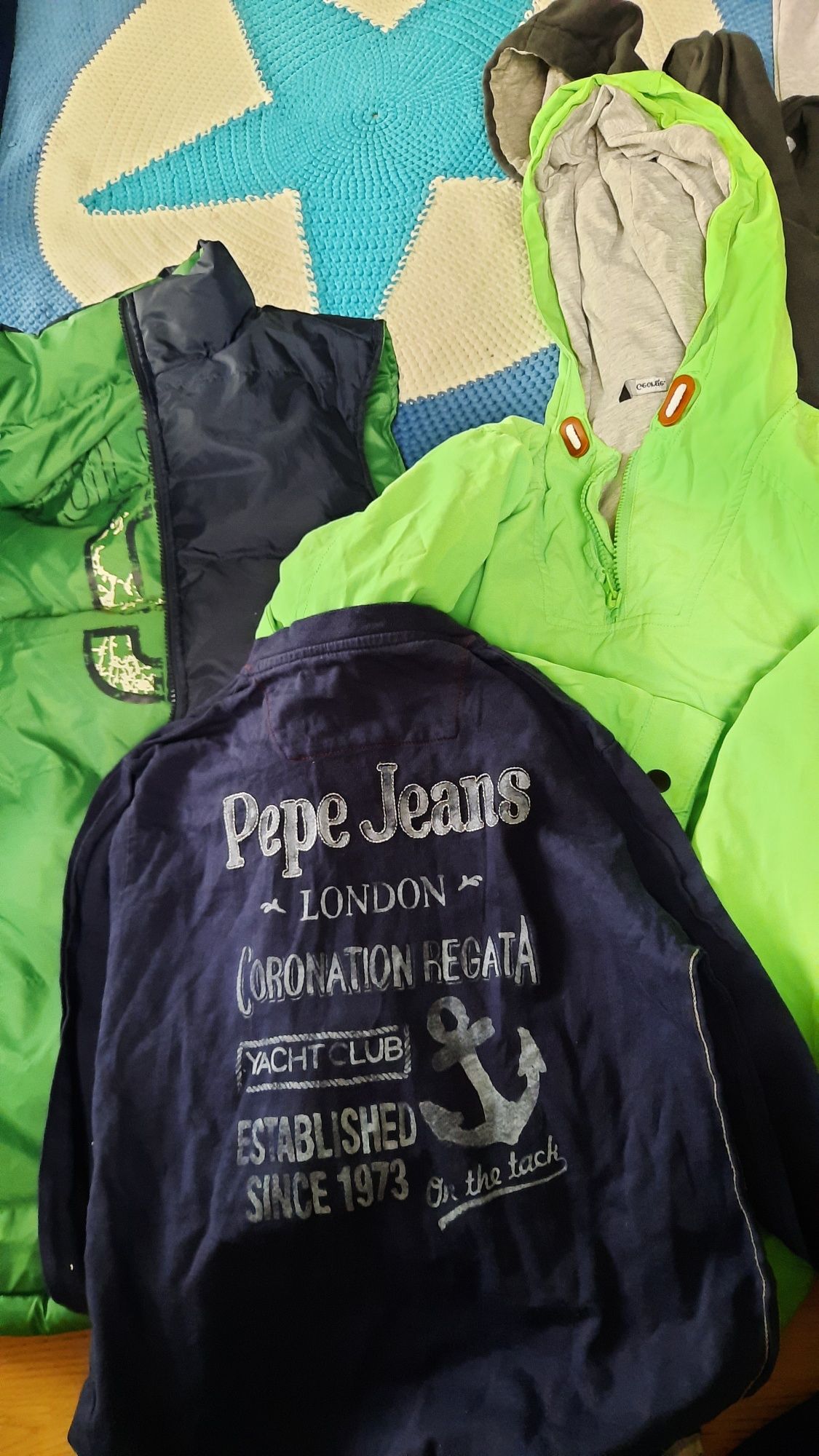 Ikea torba ubrań markowych r.152,pakka , Hilfiger, Pepe Jeans, Adida