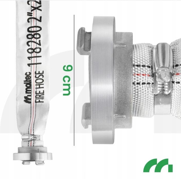 Wąż strażacki 20M parciany do wody szamba szybkozłącza do pompy wodnej