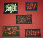 naszywka Death, Morbid Angel, Deicide, Vader, Cannibal Corpse - zestaw