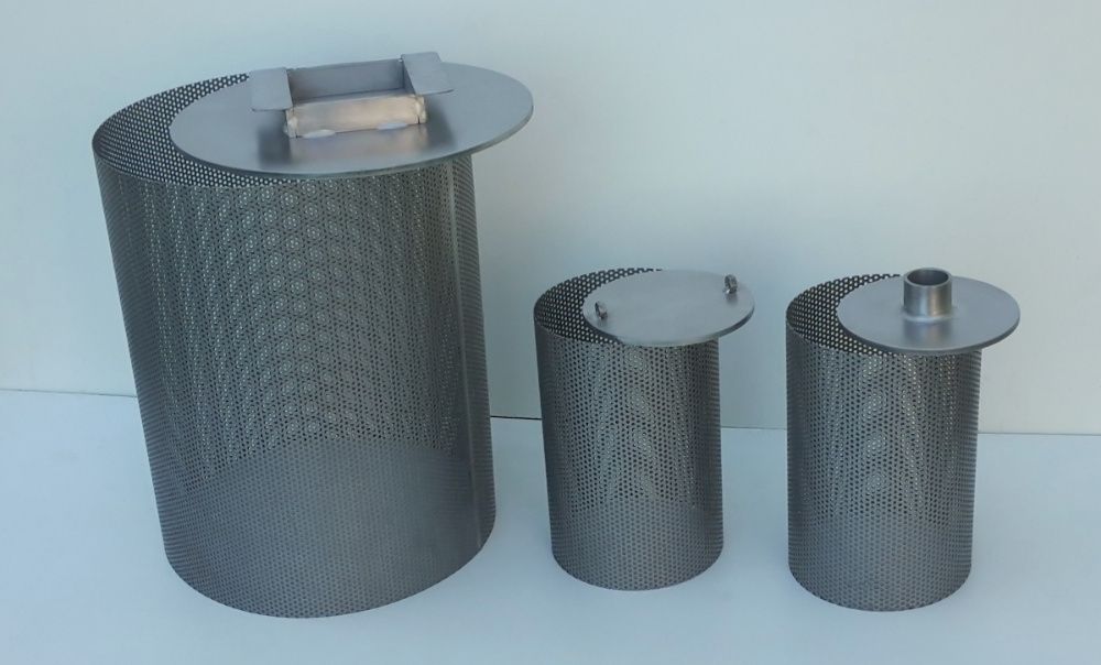 Elementy prasy, prasa do owoców ze stali nierdzewnej - kosz i tłok