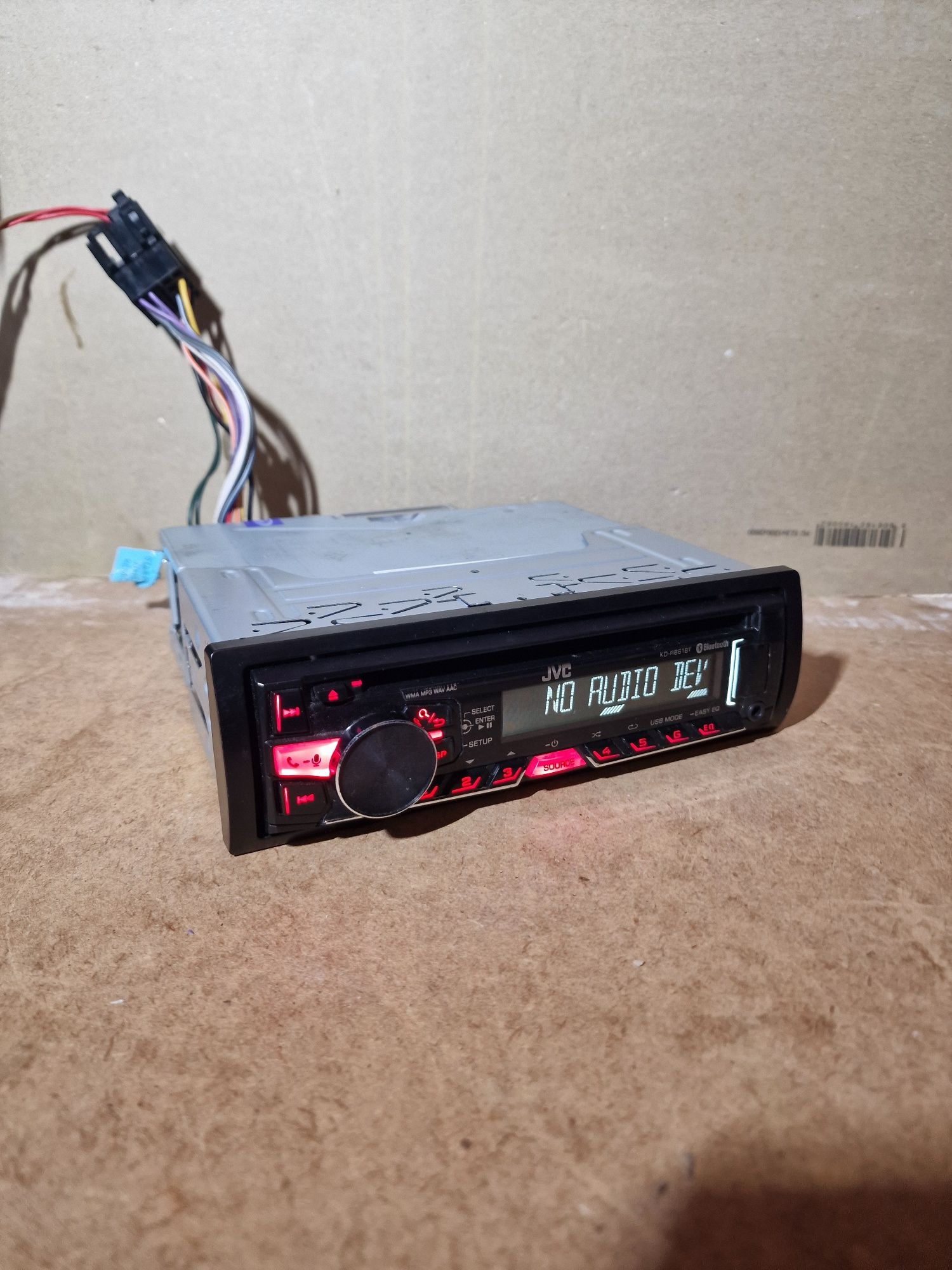 Radio samochodowe JVC KD-R861BT Bluetooth Aux USB BT CD
