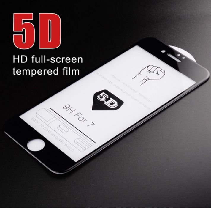 Pelicula de vidro 5D para todos modelos iPhone