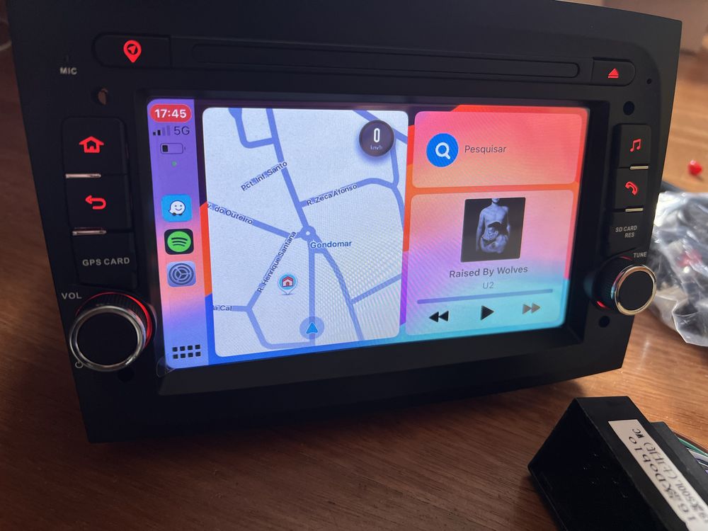 Radio android fiat doblo Carplay android auto Novo