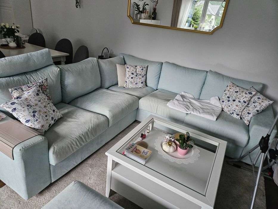 IKEA Sofa narożna Vimle 4-osobowa + podnóżek ze schowkiem.