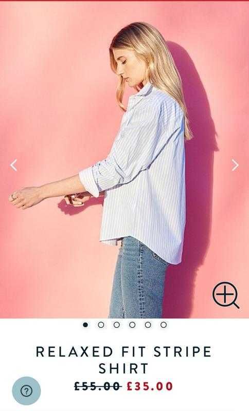 Сорочка в смужку бренду Crew clothing company