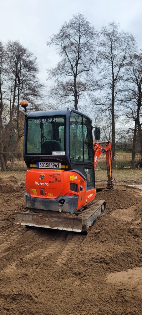 Minikoparka usługi roboty ziemne Swarzędz Tuczno Pobiedziska Biskupice