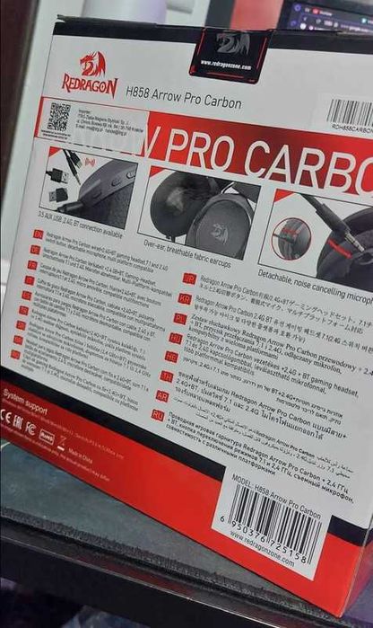 Słuchawki Redragon H858 Arrow Pro Carbon (Bluetooth)