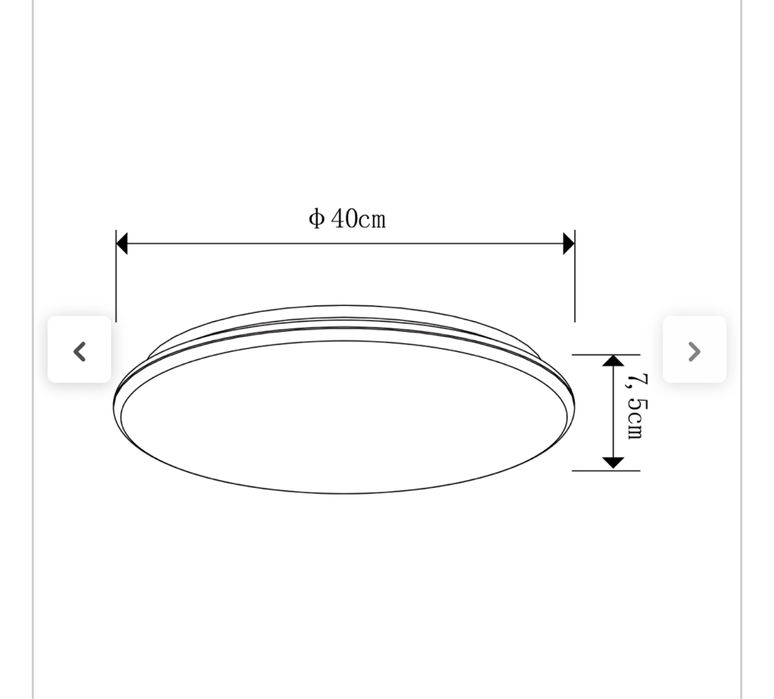 Lampa plafon LED z pilotem