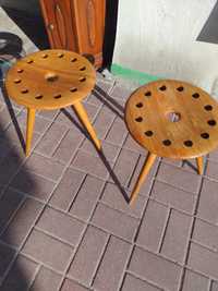 Drewniany stołek taboret