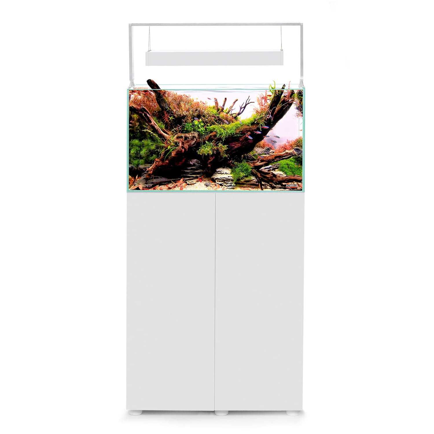 AQUAEL ULTRASCAPE 60 65L Zestaw Akwarium LED Forest/Snow Set + SZAFKA