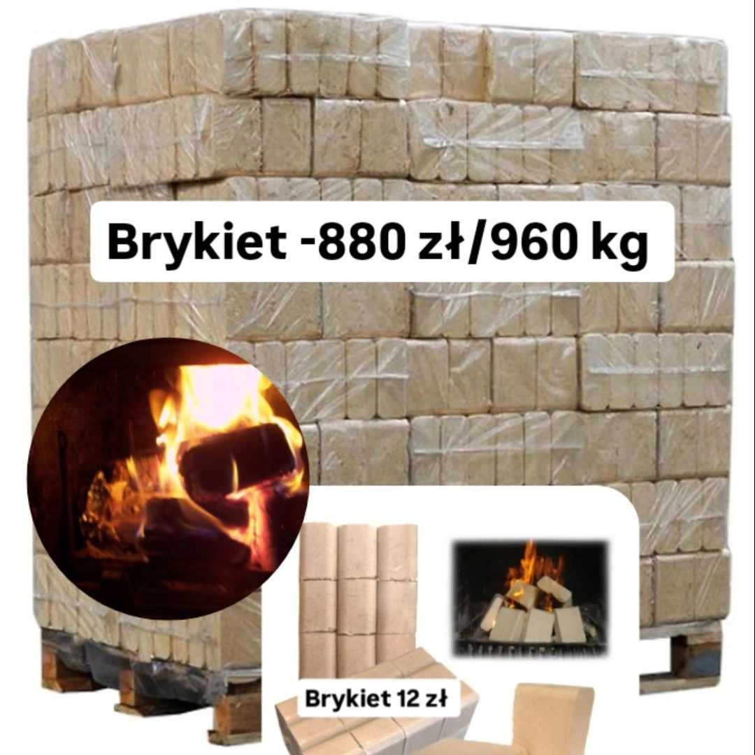 Brykiet drzewny kostka