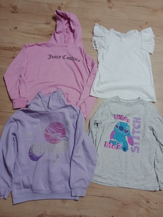 Paka zestaw ubrań 25 szt na 146 dla dziewczynki