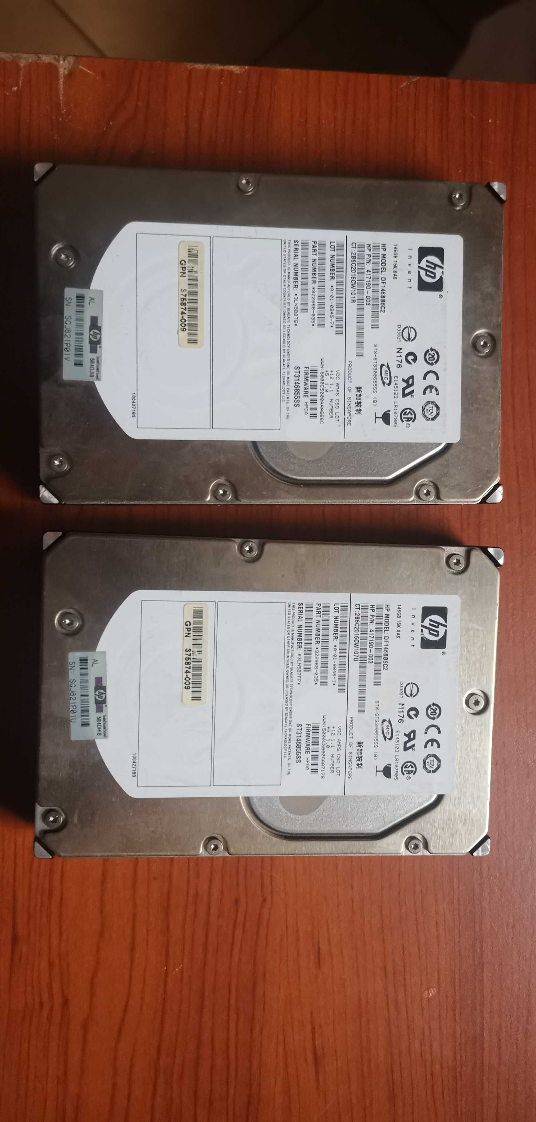 2x Dysk SAS HP 146 GB 10K serwerowy