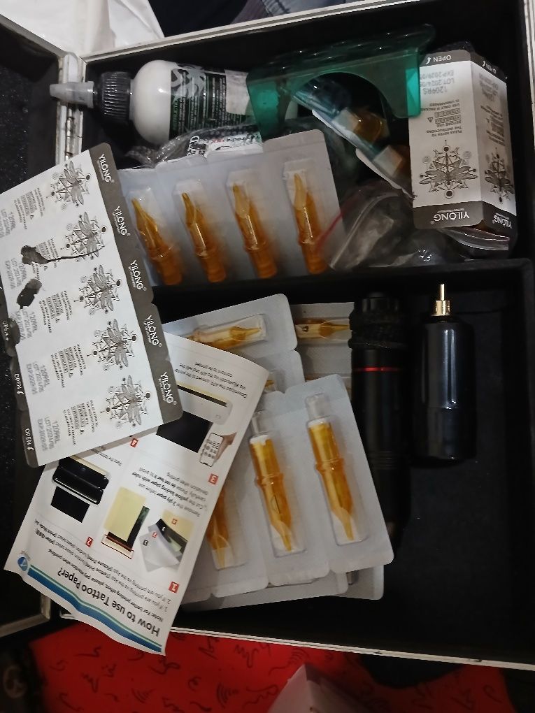 Kit tatuagem  completo usado +impressora termica+pen wireless