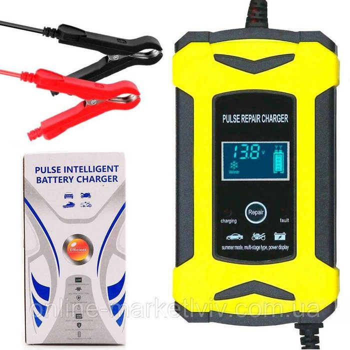 Автоматична зарядка акумулятора 12V 6А 4АH-100A з функцією відновлення