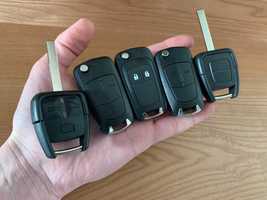 Ключ Opel корпус выкидной на 2 и 3 кнопки с лезвием