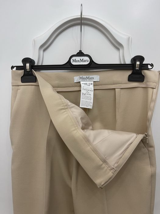 MAX MARA piękny komplet, bluzka ze spodniami, wełna