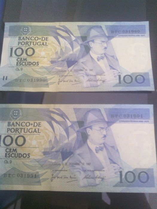 Notas 5 Pesos Argentinos 10 rand Sul Africa Escudos
