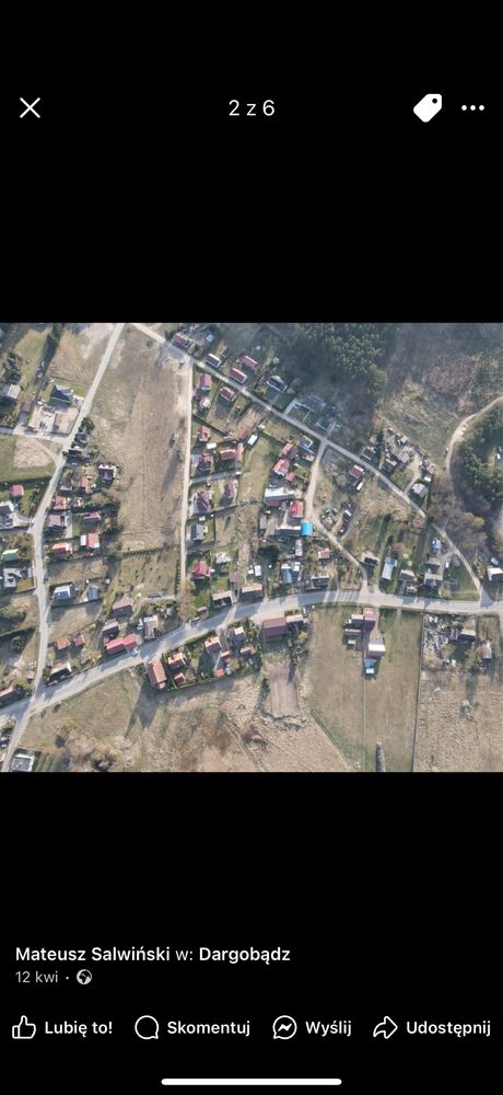 Dzialka budowlana z WZ 9 km od morza przy  S3 - Dargobądz