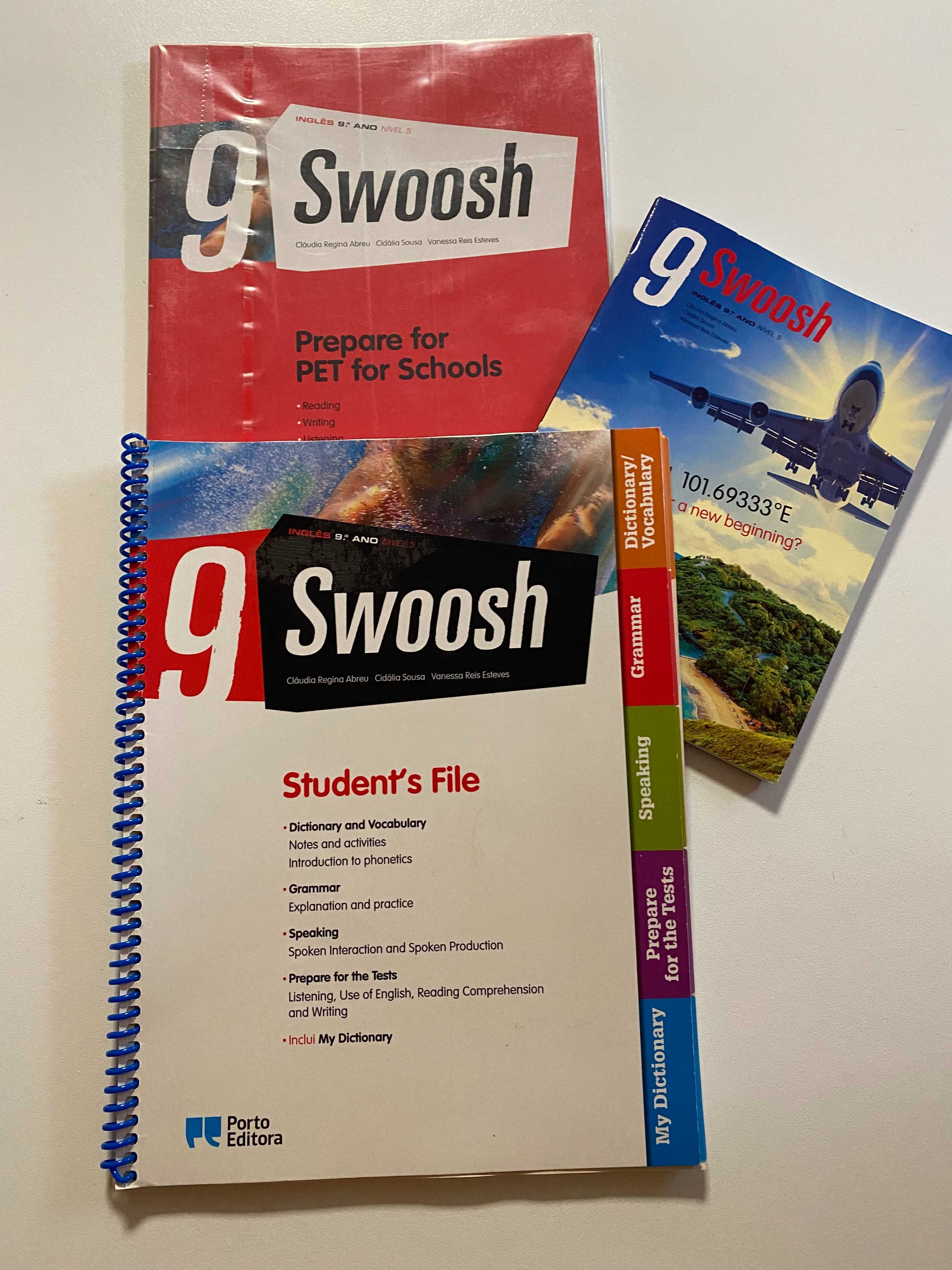 Swoosh 9, Student's File, livro do aluno, inglês, 9º ano