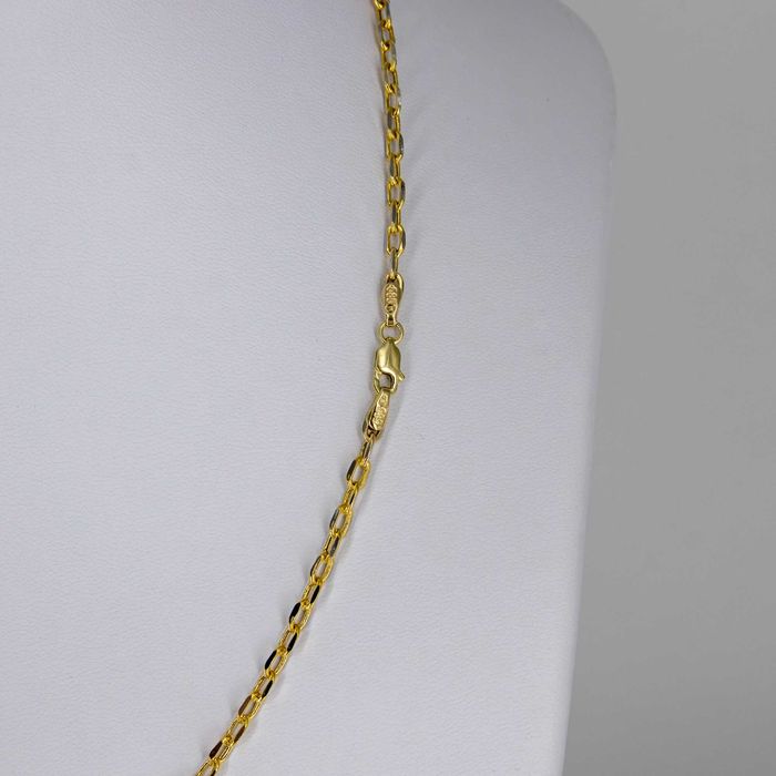 Złoty łańcuszek 585 4,36g 50cm Ankier diamentowany Nowy WYSYŁKA GRATIS