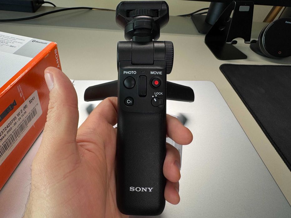 SONY GP-VPT2BT Uchwyt statyw Bluetooth z Pilotem do Aparatu. Stan BDB