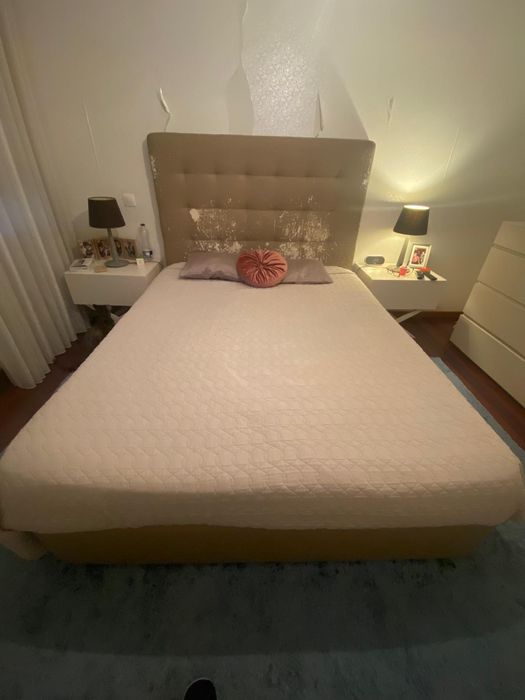Cama Estofada 3 peças  160x200