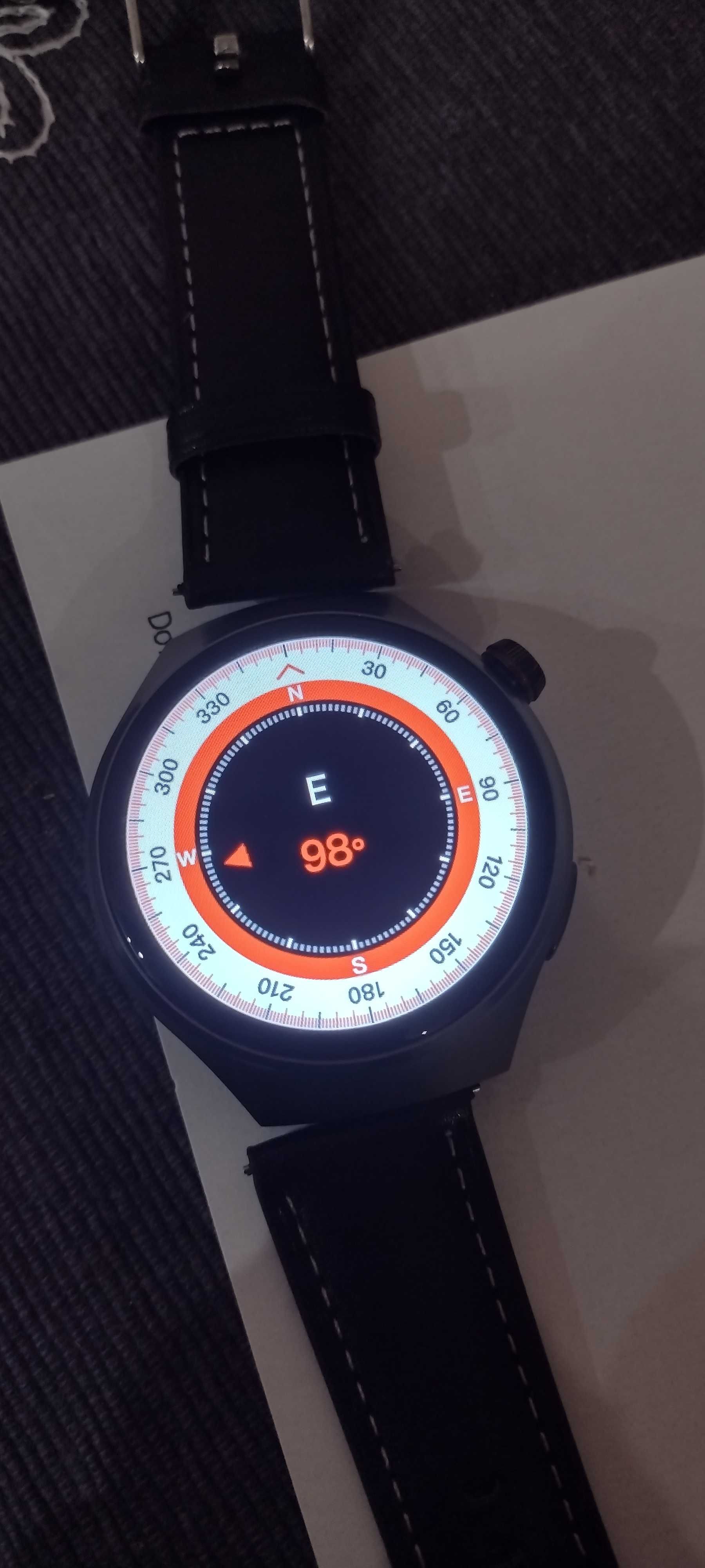 Nowy Smartwatch GT4 PRO pasek+pasek skórzany NFC  bluetooth GPS