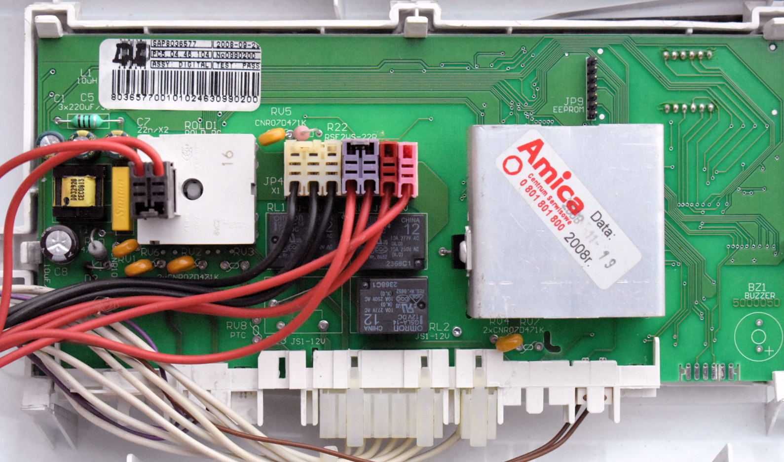 Pralka Amica Optima Digital 1200 uszkodzona mechanicznie