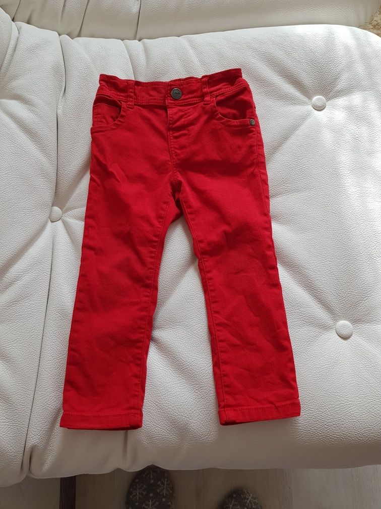 Фирменные красные джинсы Next штаны на мальчика 2г.