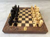 Шахи, шахмати, деревʼяні німецькі шахи ручної роботи