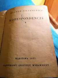 Sprzedam starą książkę Korespondencja Sienkiewicza