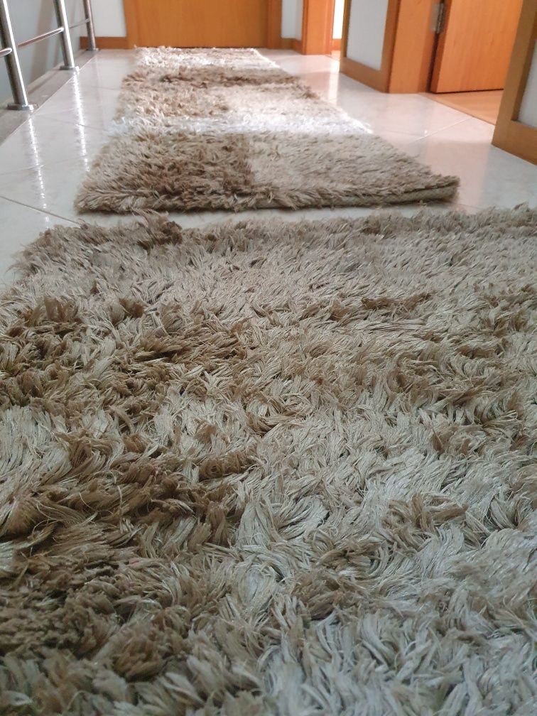 Conjunto 3 tapetes bege