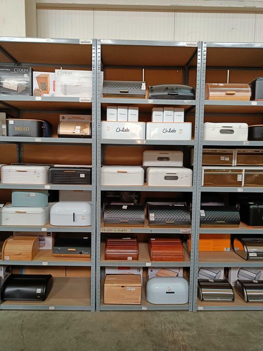 Chlebak metalowy czarny / retro / z pokrywą na pieczywo - OUTLET
