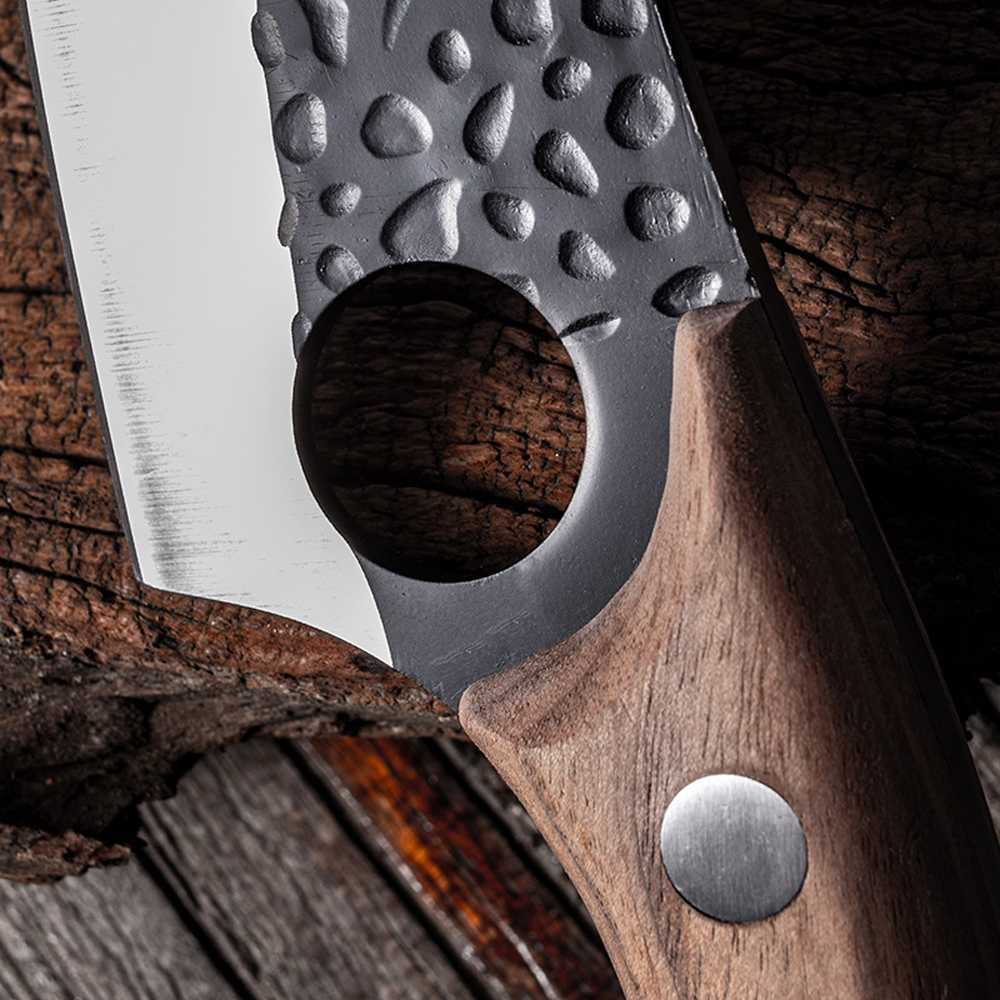 TASAK nóż Toporek TOPÓR myśliwski FULL Tang KUTY + etui T1