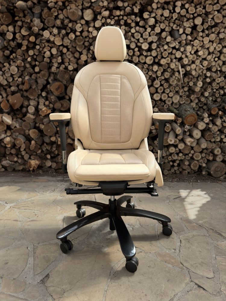 Офісне крісло зі справжньої перфорованої шкіри з BMW X3 G01