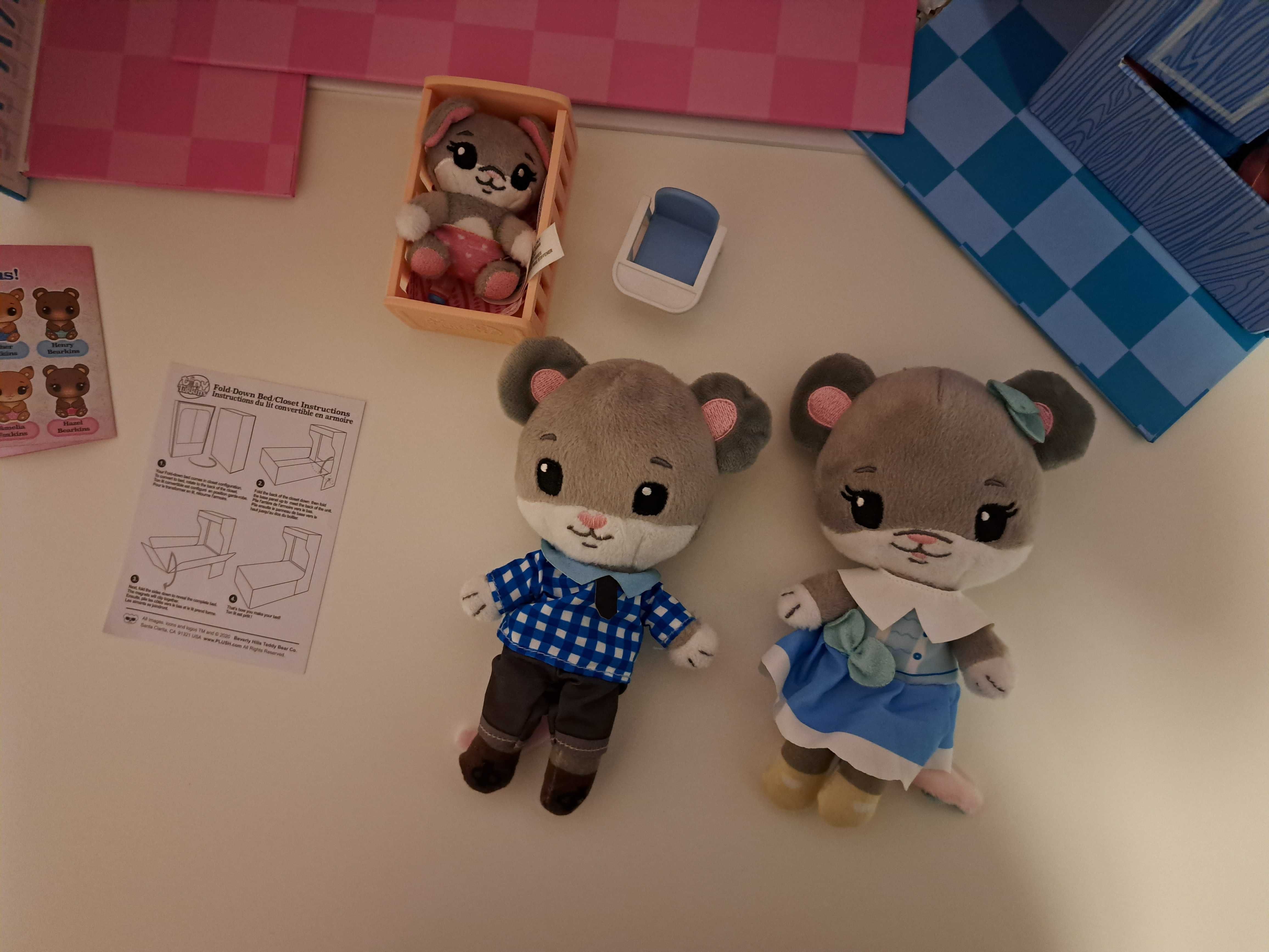 Domek dla lalek Deluxe Tiny Tukkins zestaw z pluszowymi myszkami