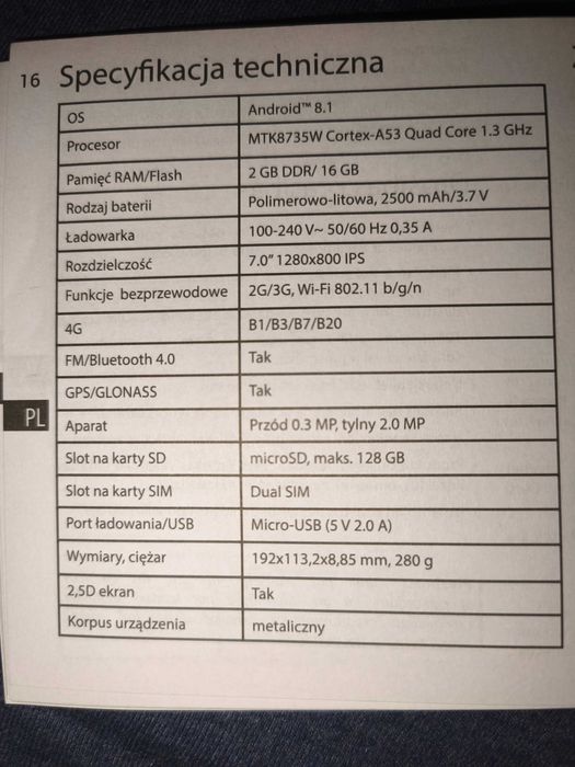 Navitel Tablet T757 LTE Dual SIM + Nawigacja