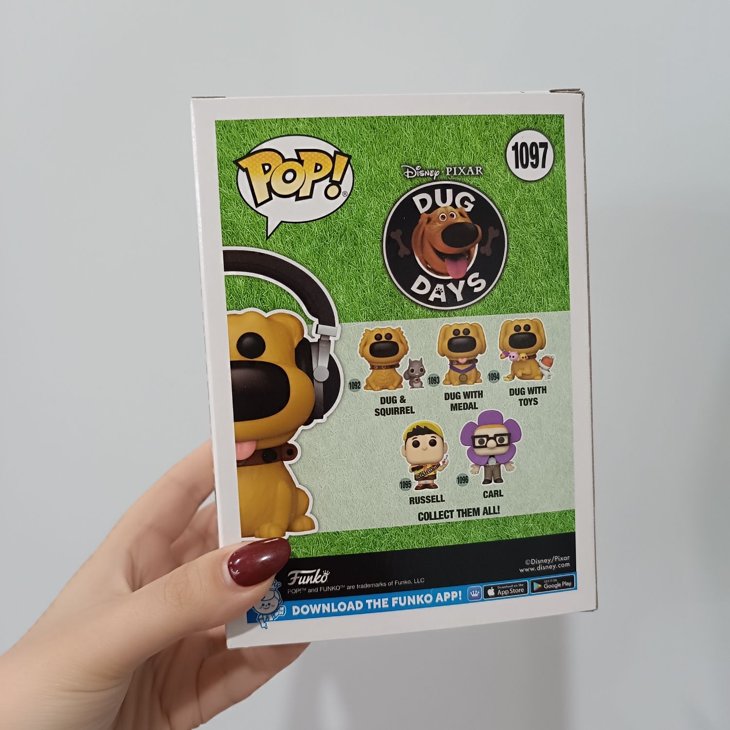 Funko Pop Disney Up Dug with Headphones