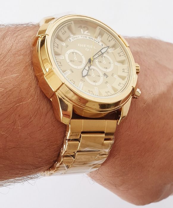 Zegarek męski DIESEL QN złoty na bransolecie nowy