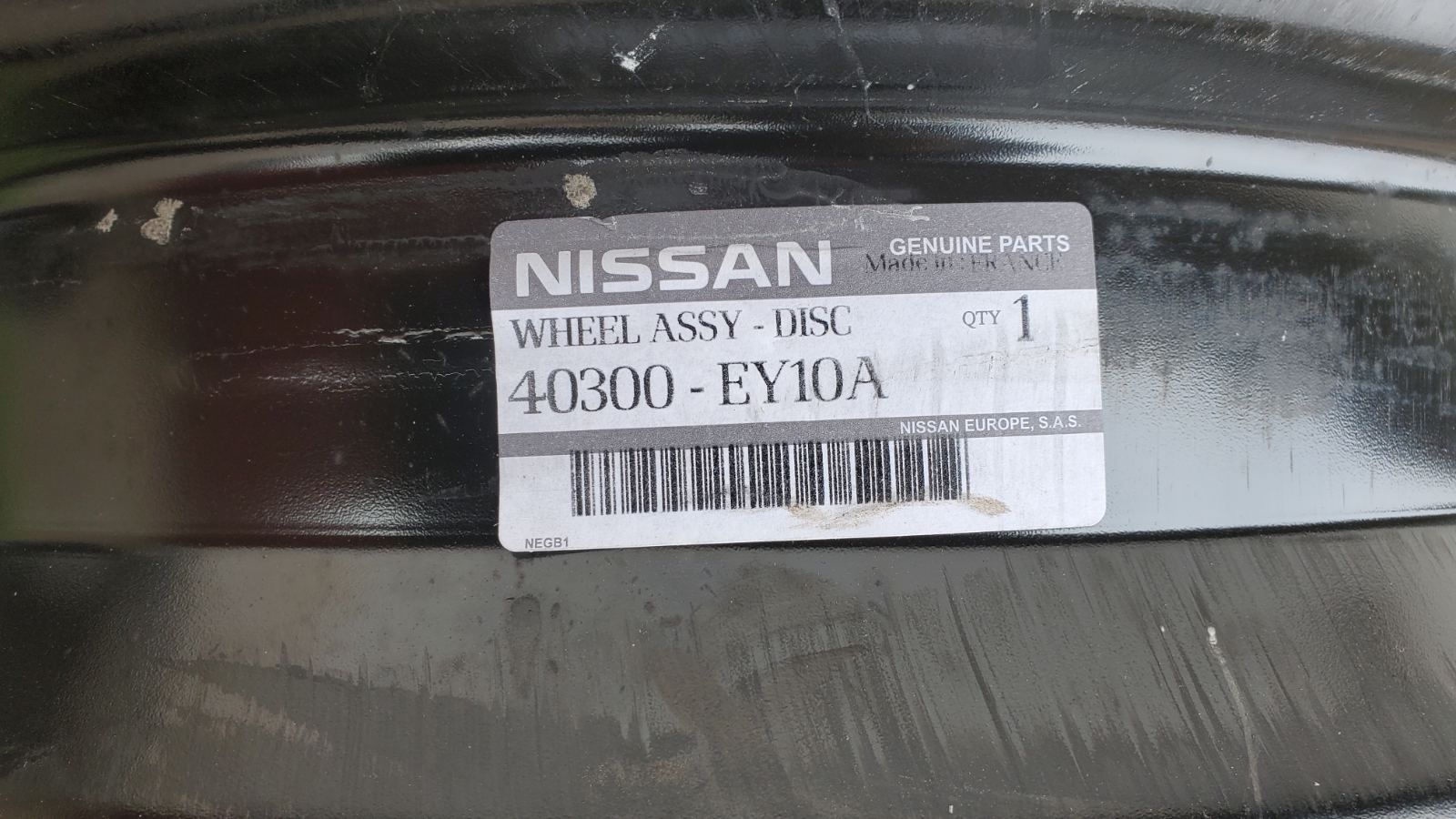 Диски металеві R 16 5 114.3 ET 40 6.5J Nissan. Диск Ніссан.