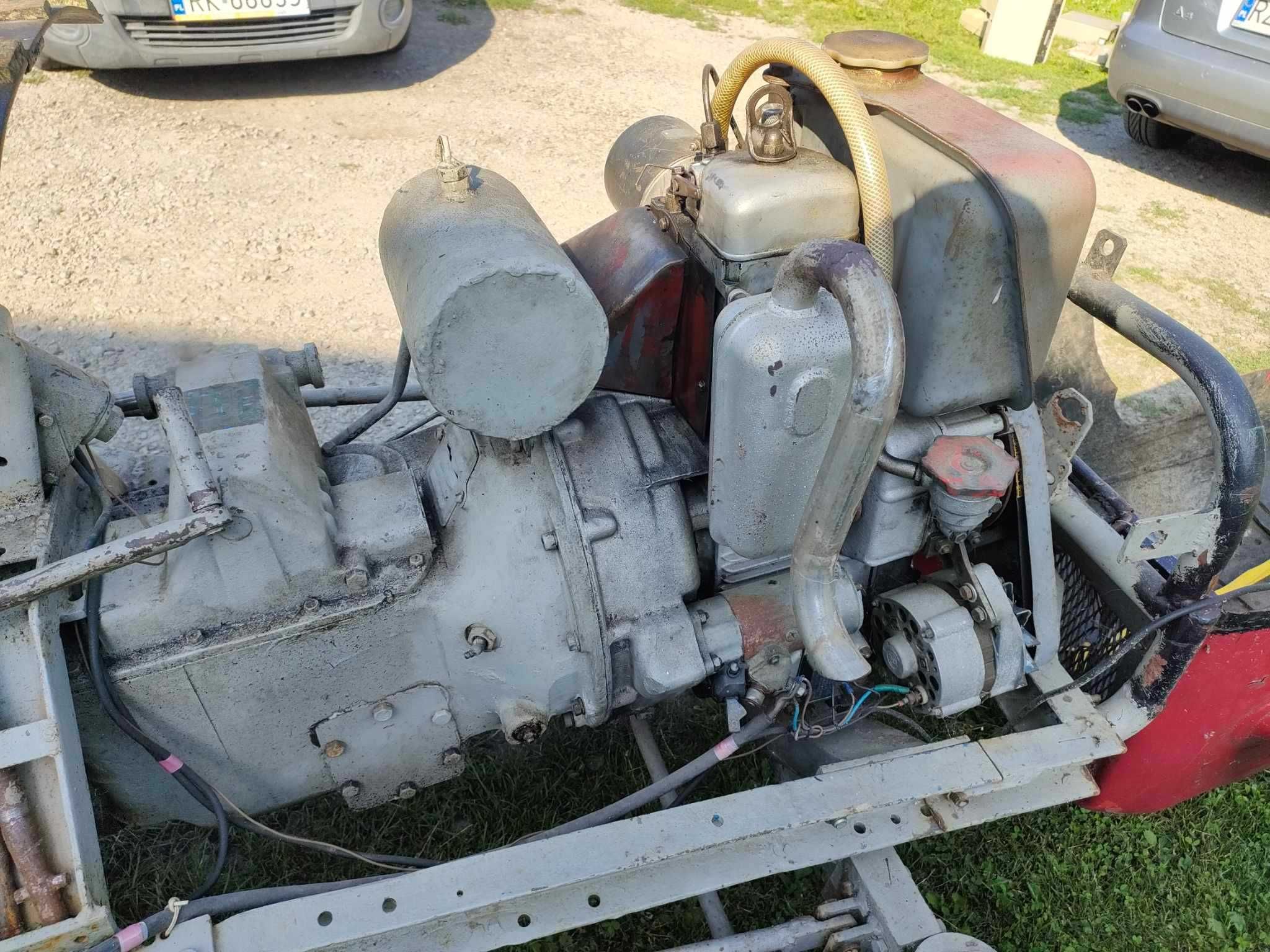 Traktorek Sam es9 + przyczepka + hydraulika + rozrusznik+ alternator.