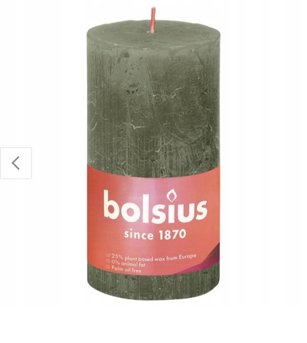 Świeca tradycyjna parafinowa Bolsius 4 szt