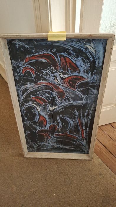 Pintura a óleo ou acrílico grande quadro abstrato