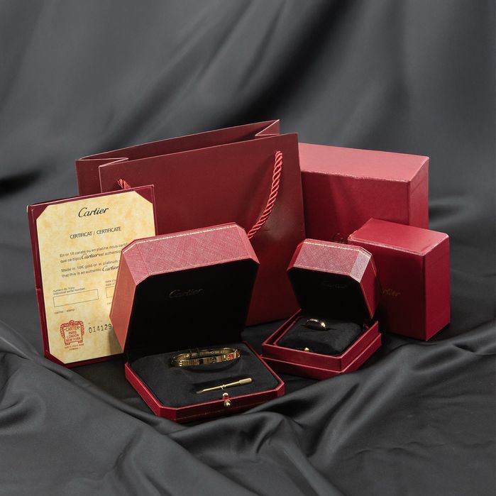 Набір прикрас Cartier Love | браслет та каблучка